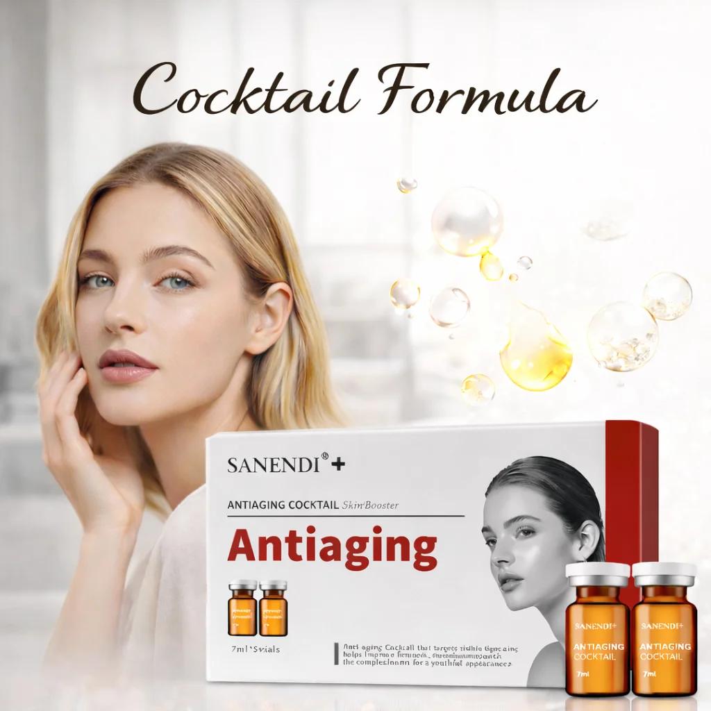 SANENDI Sérum Formule Cocktail Éclat Anti-âge Collagène Essence Raffermissante Éclaircissante Vitami
