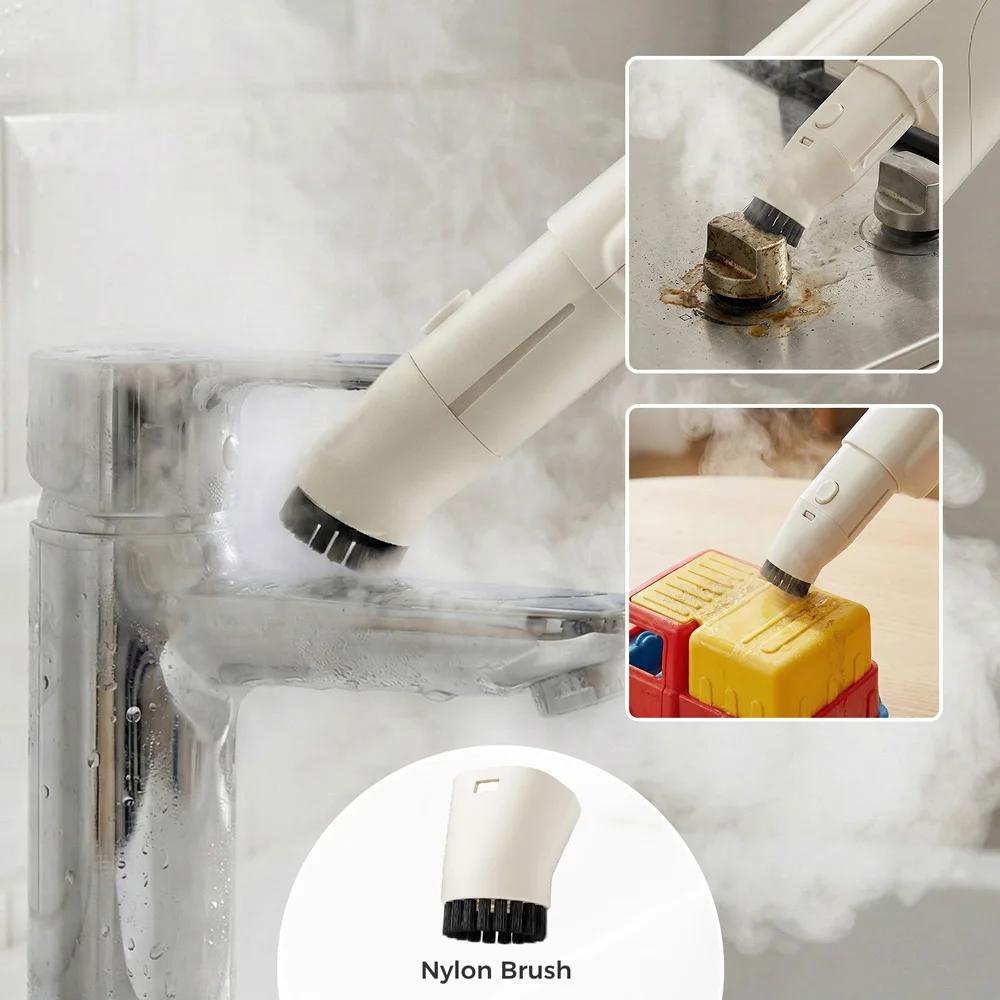 Nettoyeur vapeur 1200W portable/sur pied avec 3 barres 135 ° Nettoyeur de sols, fenêtres et cuisine 