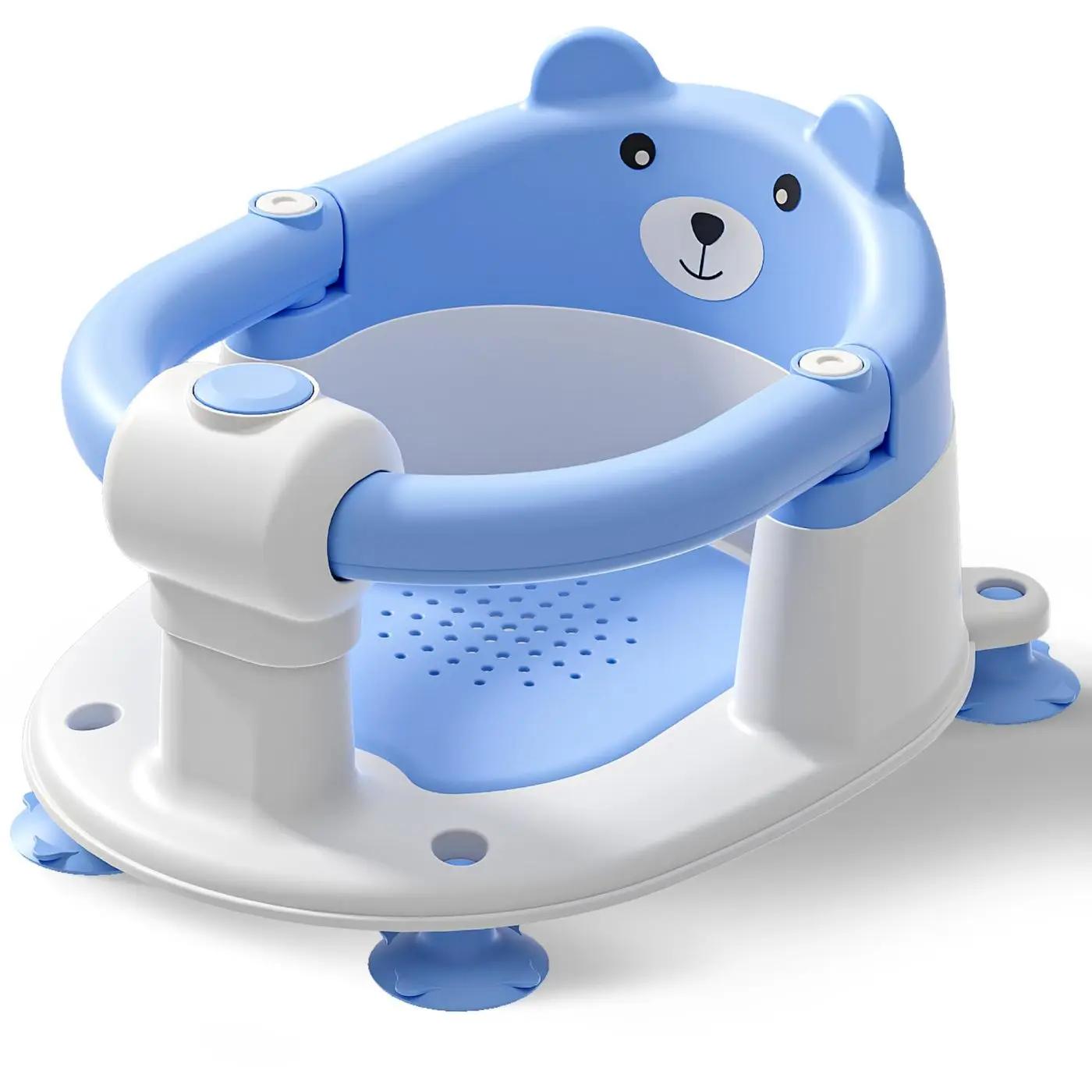 Siège de bain pour bébés de 6 mois et plus, sièges de bain pour tout-petits pour bébés assis, chaise