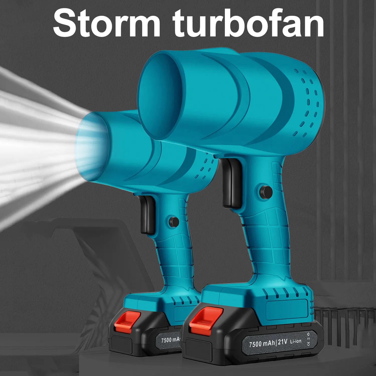 Ventilateur Turbo électrique, 120 km/h, 36000 tr/min, puissant, Jet sans fil, feuille de neige, pous