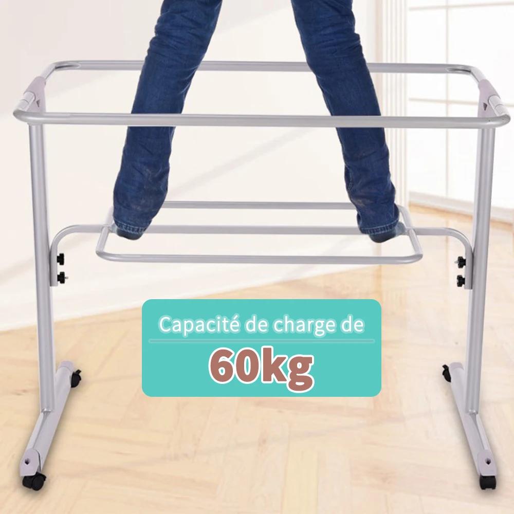 Lit Bébé, Berceau Cododo avec Matelas, Lit d'Appoint pour Bébé, Hauteur Réglable, Inclinable, Compat
