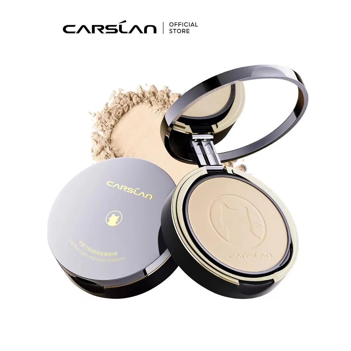 CARSLAN – poudre pressée translucide 24H, contrôle du sébum, fond de teint Compact, correcteur étanc