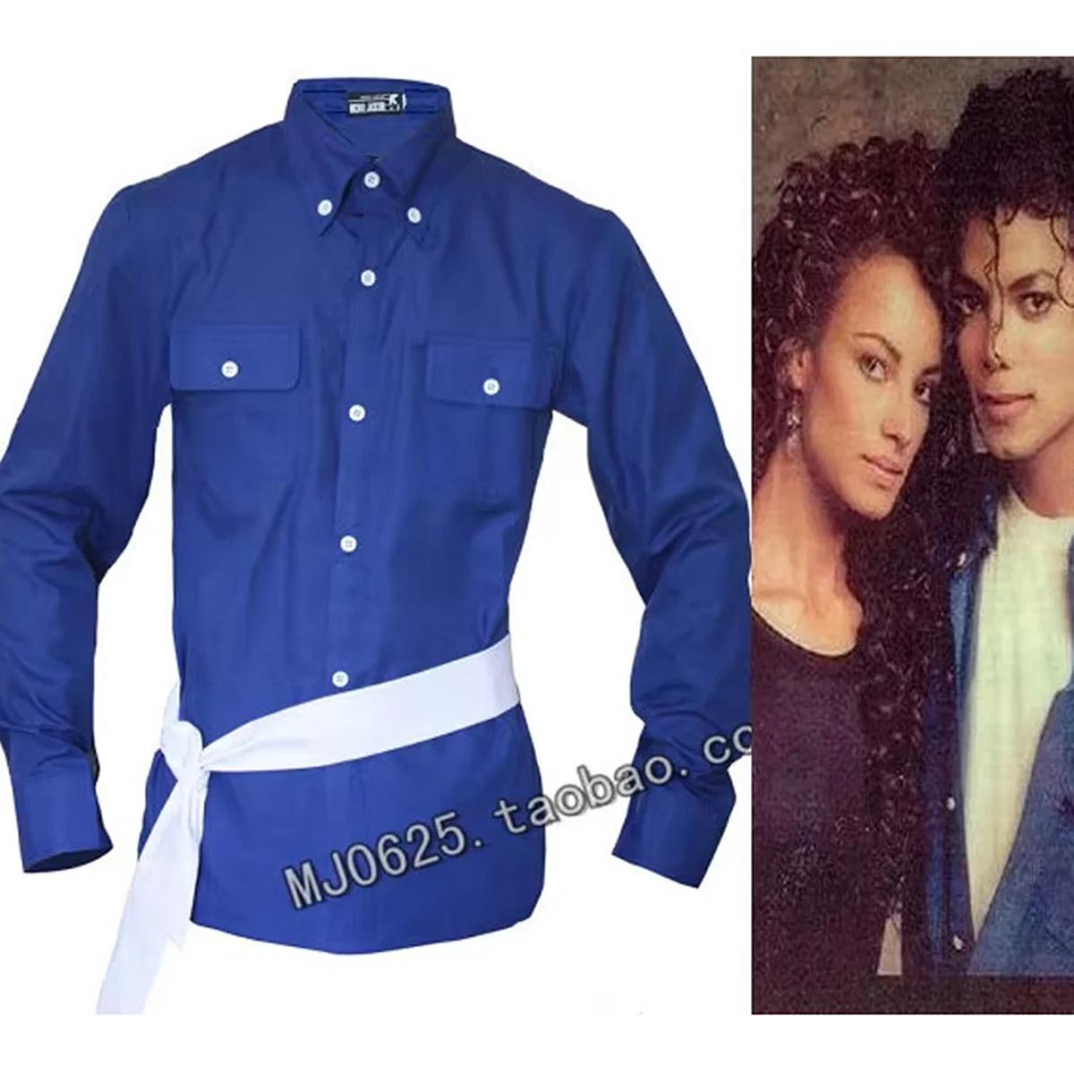 Show  MJ Michael Jackson, chemise bleue "the Way You Make Me", Collection Proformance