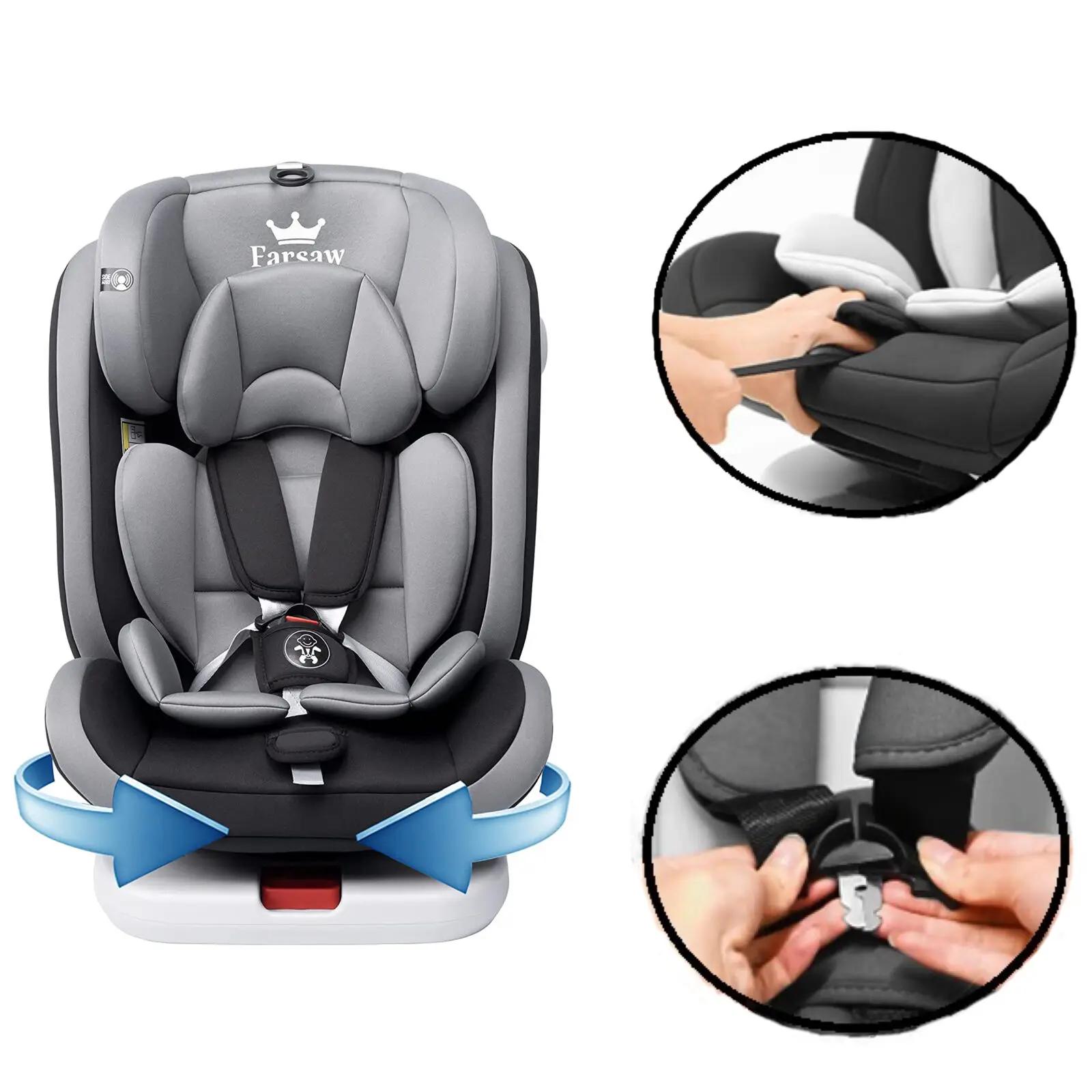 Siège auto bébé rotatif 360° avec ISOFIX - Sécurité maximale groupe 0+1/2/3 9-36 kg