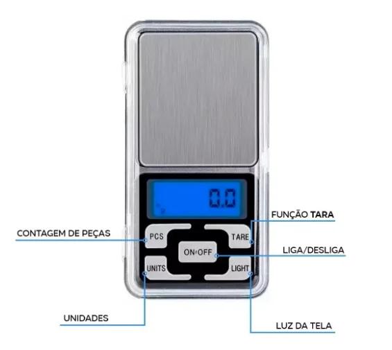 Mini balance portable de haute précision 0,1g A 500g numérique