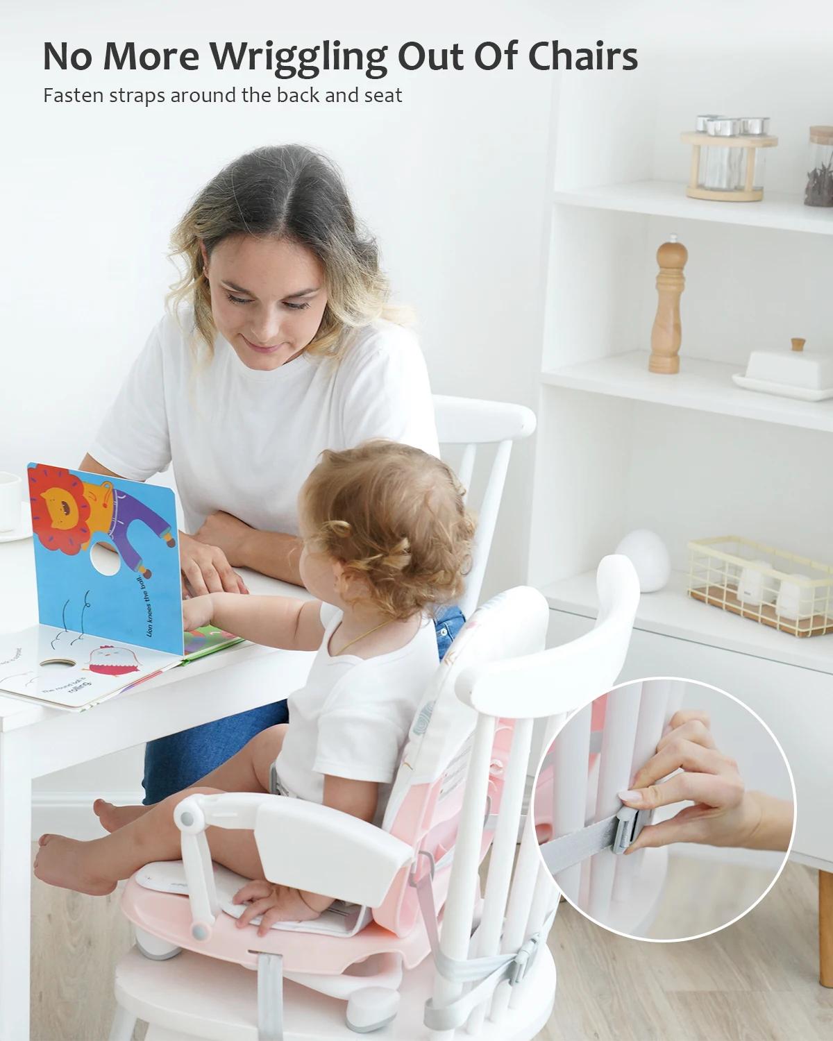 UBRAVOO Rehausseur, chaise haute portable et réglable avec plateau amovible pour enfants de 6 mois à