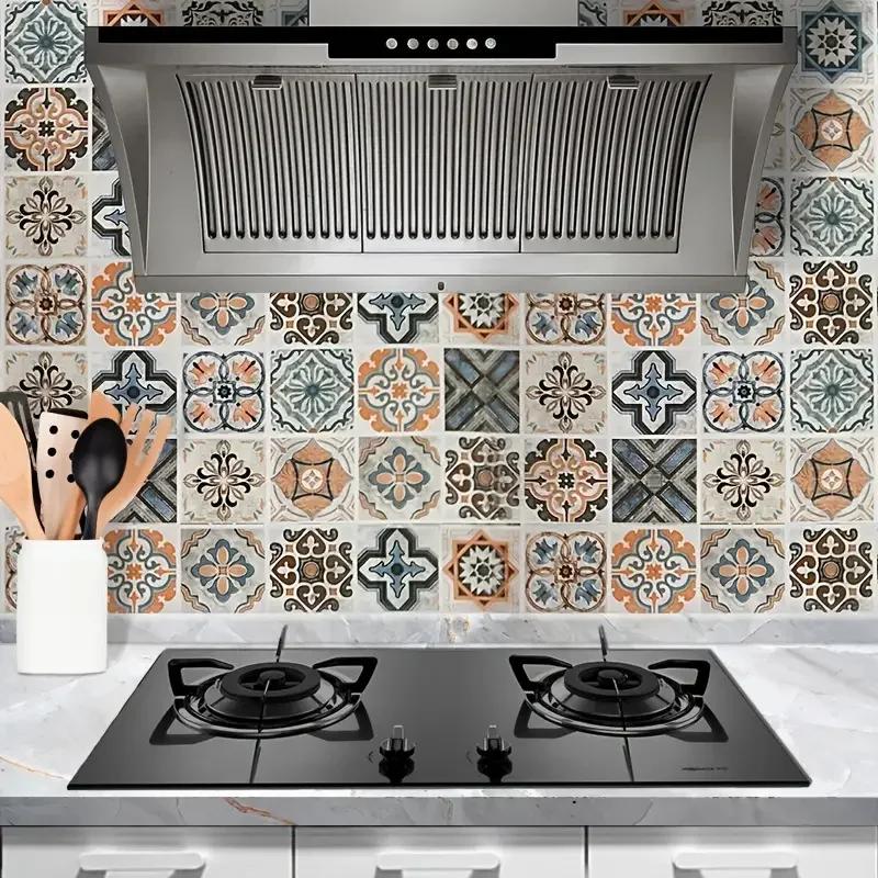 Carrelage 3D étanche armoire papier peint décor à la maison meubles vinyle mur auto-adhésif PVC papi