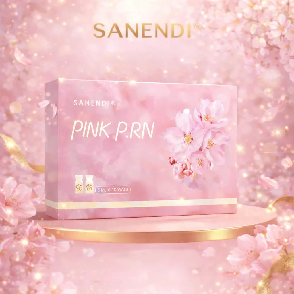 Sanendi Pink PDRN Serum Cocktail Soin Visage Essence Liquide Solution Lissante Soin Coréen pour la P