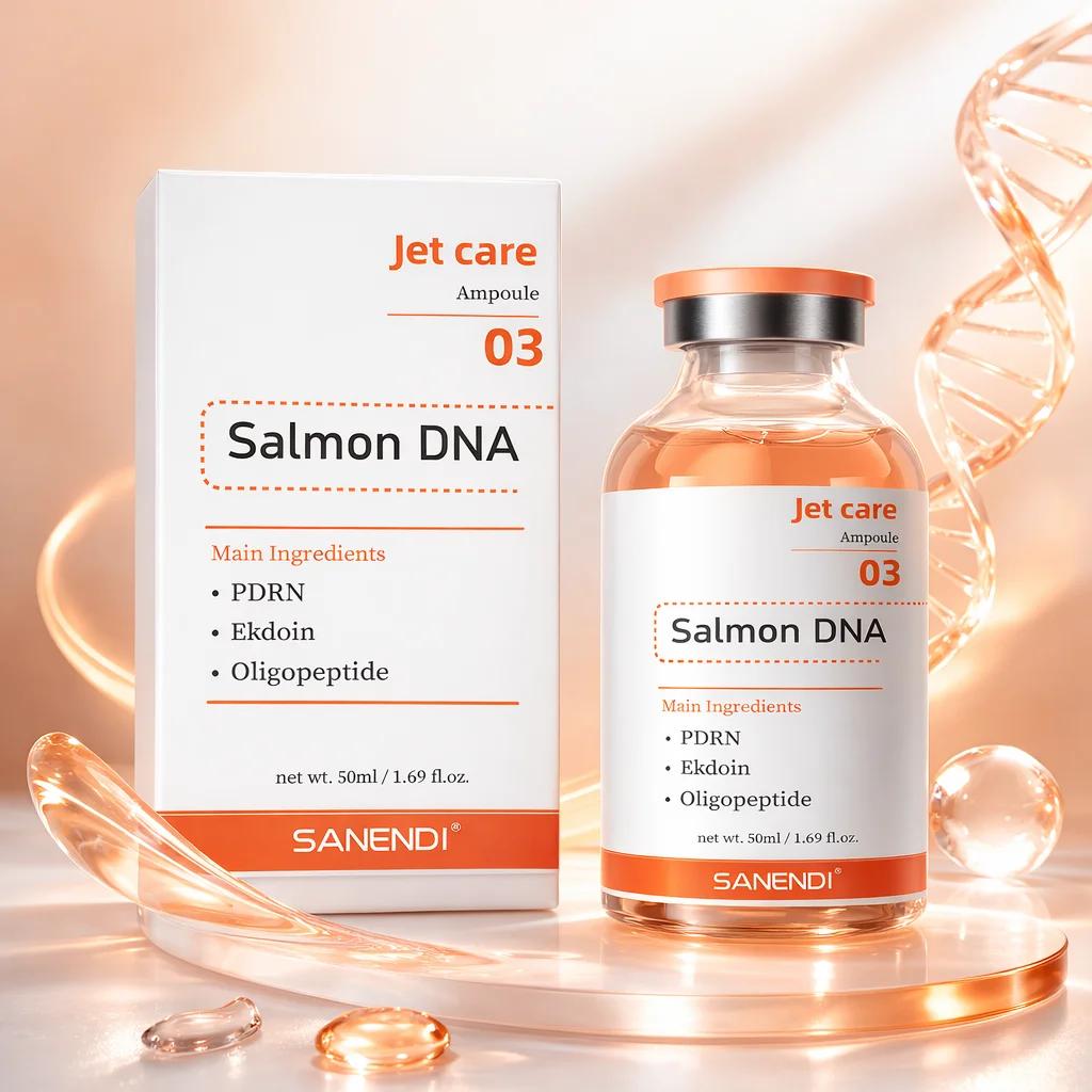 Sérum ADN de saumon NAD+ Sanendi, essence de peptide de cuivre, acide hyaluronique, booster de peau,