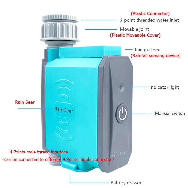 Soudeur de pluie Tuya Bluetooth, minuterie d'arrosage pour jardin et maison, minuterie d'eau WiFi, t