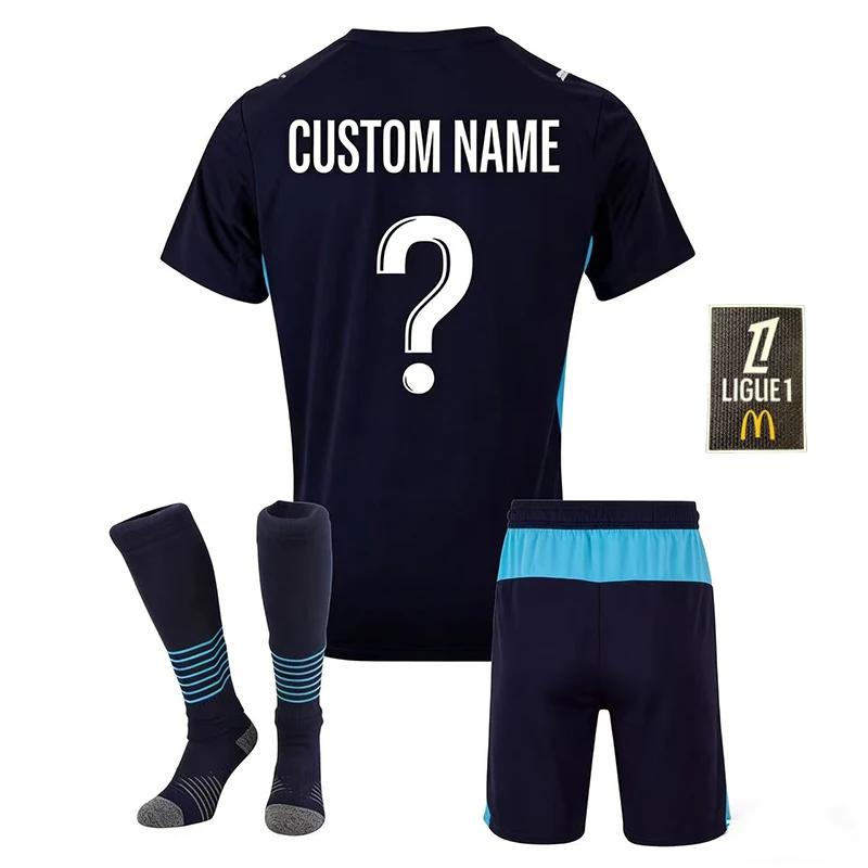 Maillot de football Olympique de Marseille 2025-2026 personnalisé avec nom et numéro – Tenue de foot