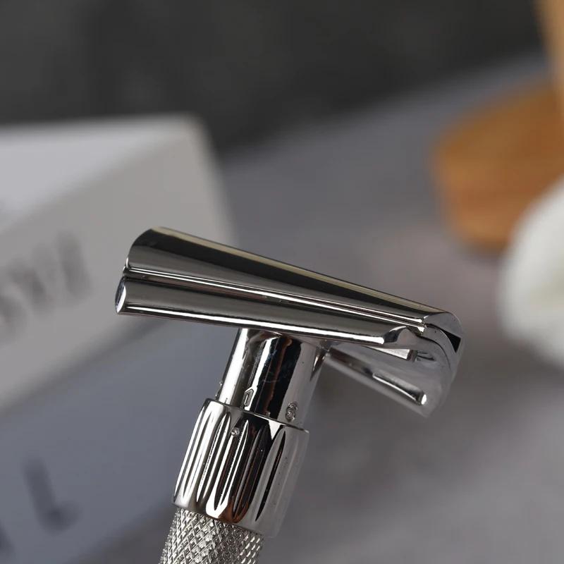 Rasoir de sécurité réglable incliné en acier inoxydable Yaqi Torqx