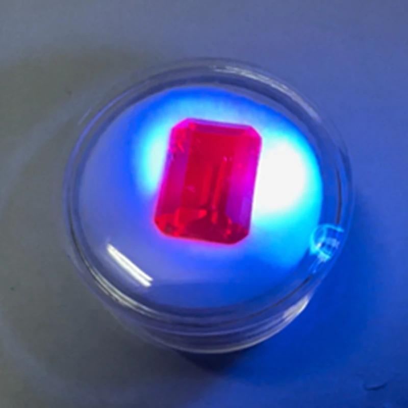 Rubis de sang de Pigeon naturel, Test UV, 12x16mm, 12.50 Cts, Sri-Lanka VVS, coupe émeraude, pierres