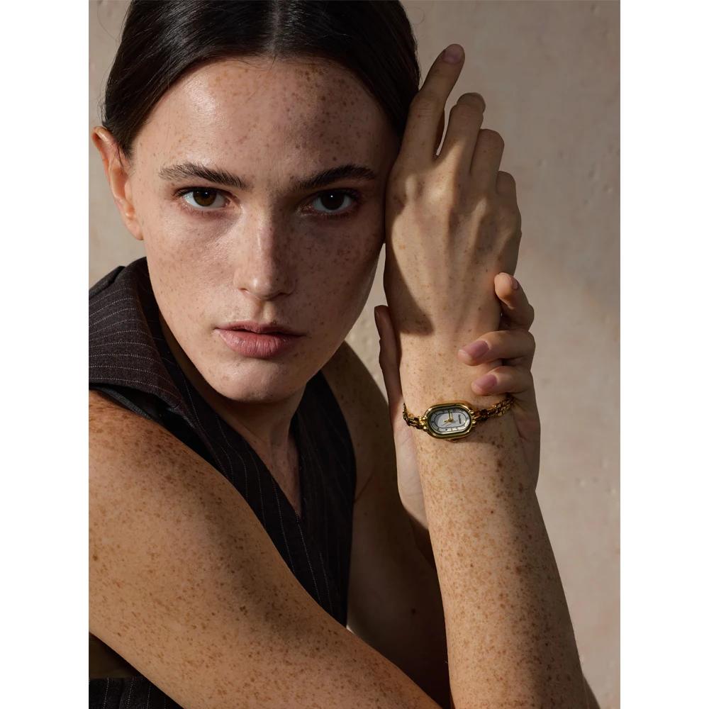 Yhpup – montre pour dames en acier inoxydable, avec mouvement japonais, étanche, poli et brillant, p