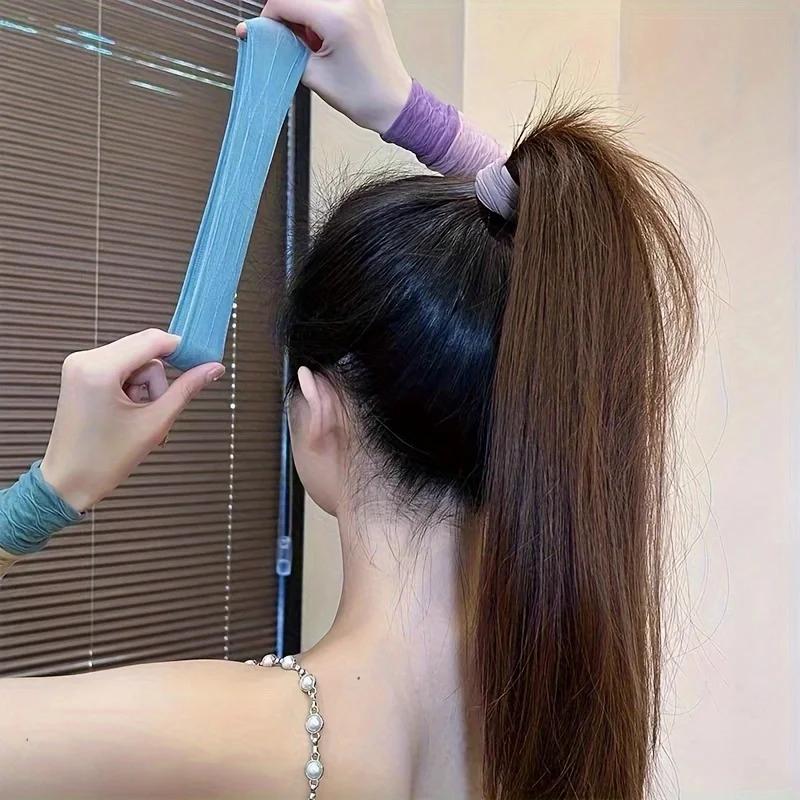5/10/20 pièces/ensemble nouvelles femmes filles coloré en Nylon élastique bandes de cheveux queue de