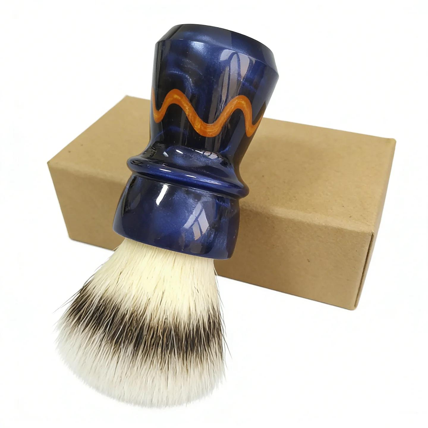 Pinceau à raser Dscosmetic EmberTwist CN6 en poils synthétiques et manche en résine pour homme
