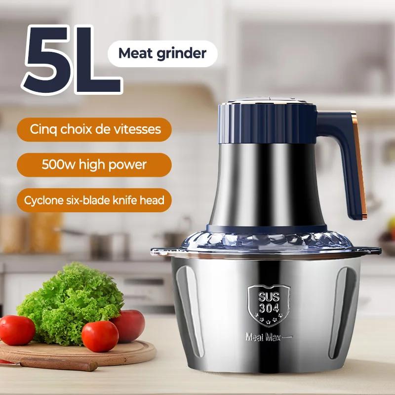 Hachoir viande électrique 5L robot culinaire bébé acier inoxydable 304 multifonction légumes