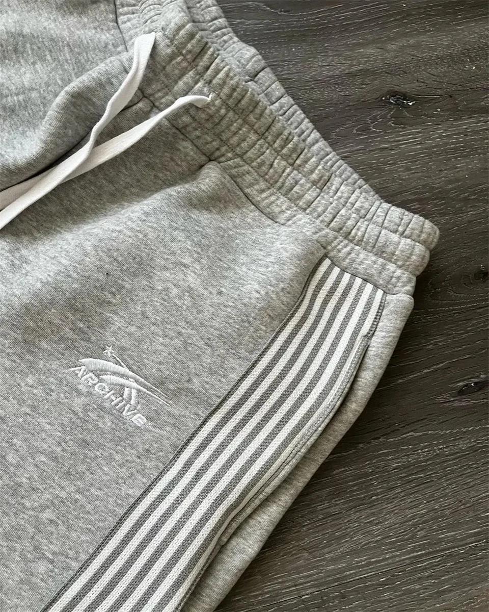 Y2k brodé noir gris pantalons décontractés camouflage fonctionnel tactique fonctionnel hommes femmes