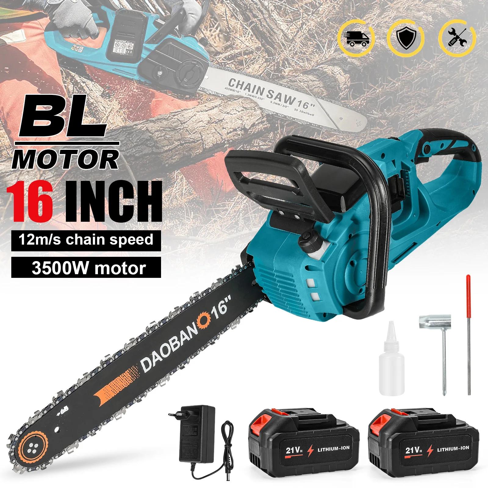 Makita – tronçonneuse électrique sans balais de 16 pouces, outil électrique pour le travail du bois,