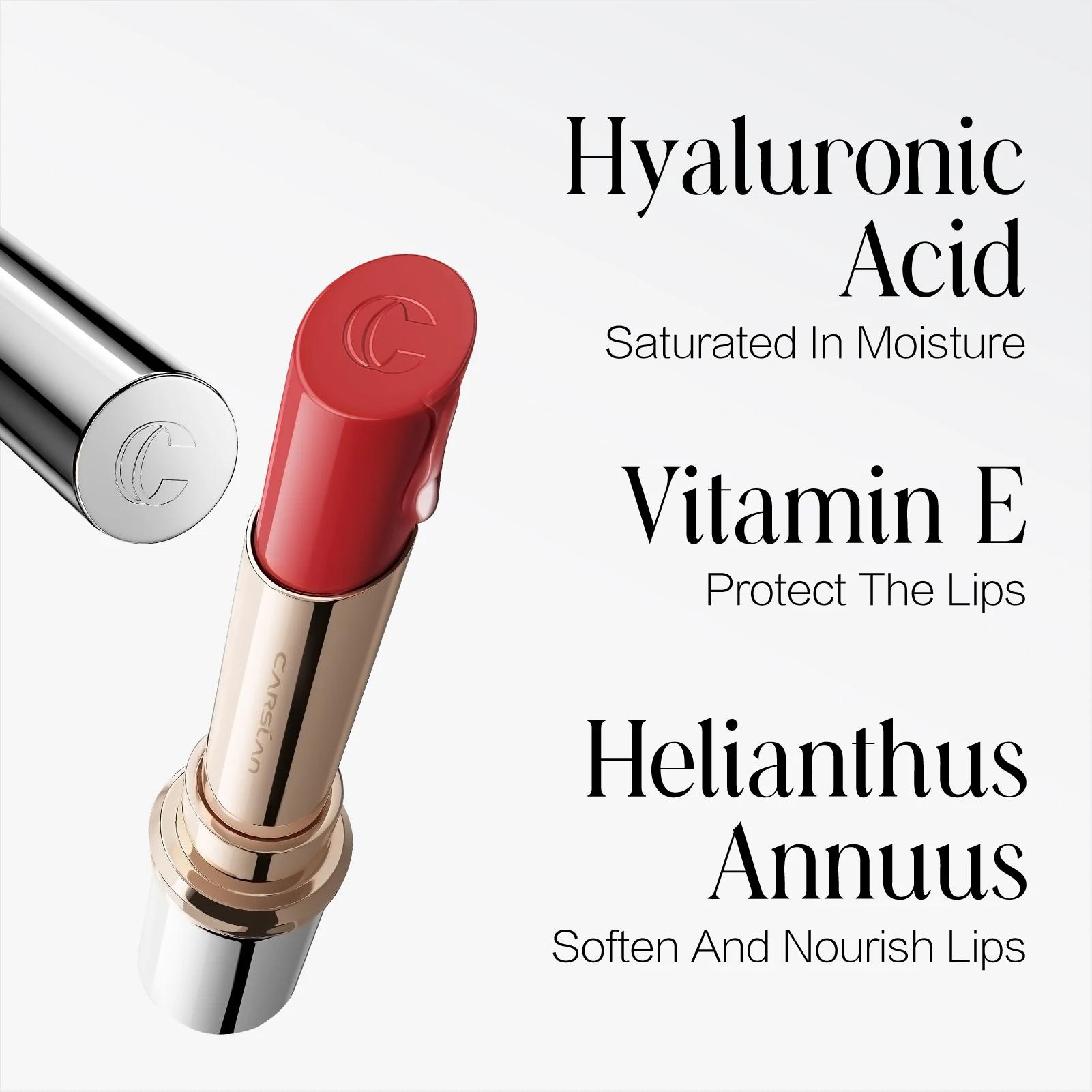 CARSLAN-Rouge à lèvres hydratant et non collant pour femme, produit cosmétique pour le maquillage, 1