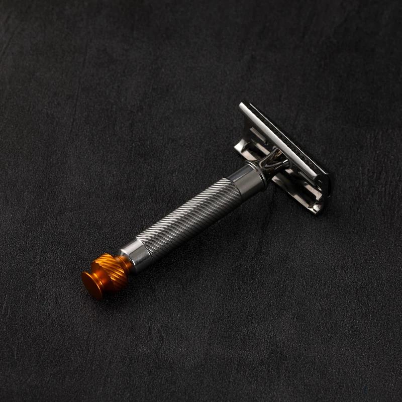 Rasoir de sécurité Yaqi Slant 37 en acier inoxydable