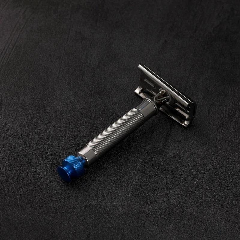 Rasoir de sécurité Yaqi Slant 37 en acier inoxydable