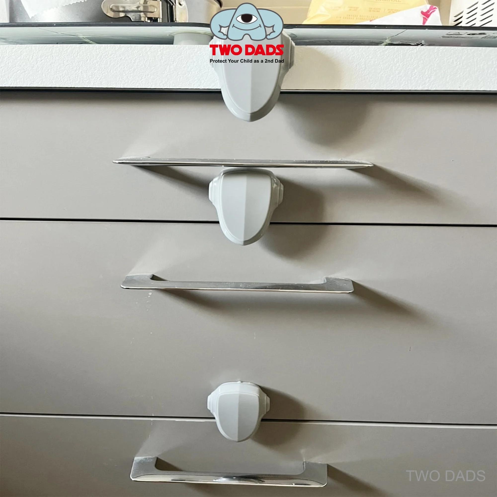 1 paquet de serrures de four de sécurité pour enfants-installation adhésive de serrure polyvalente à