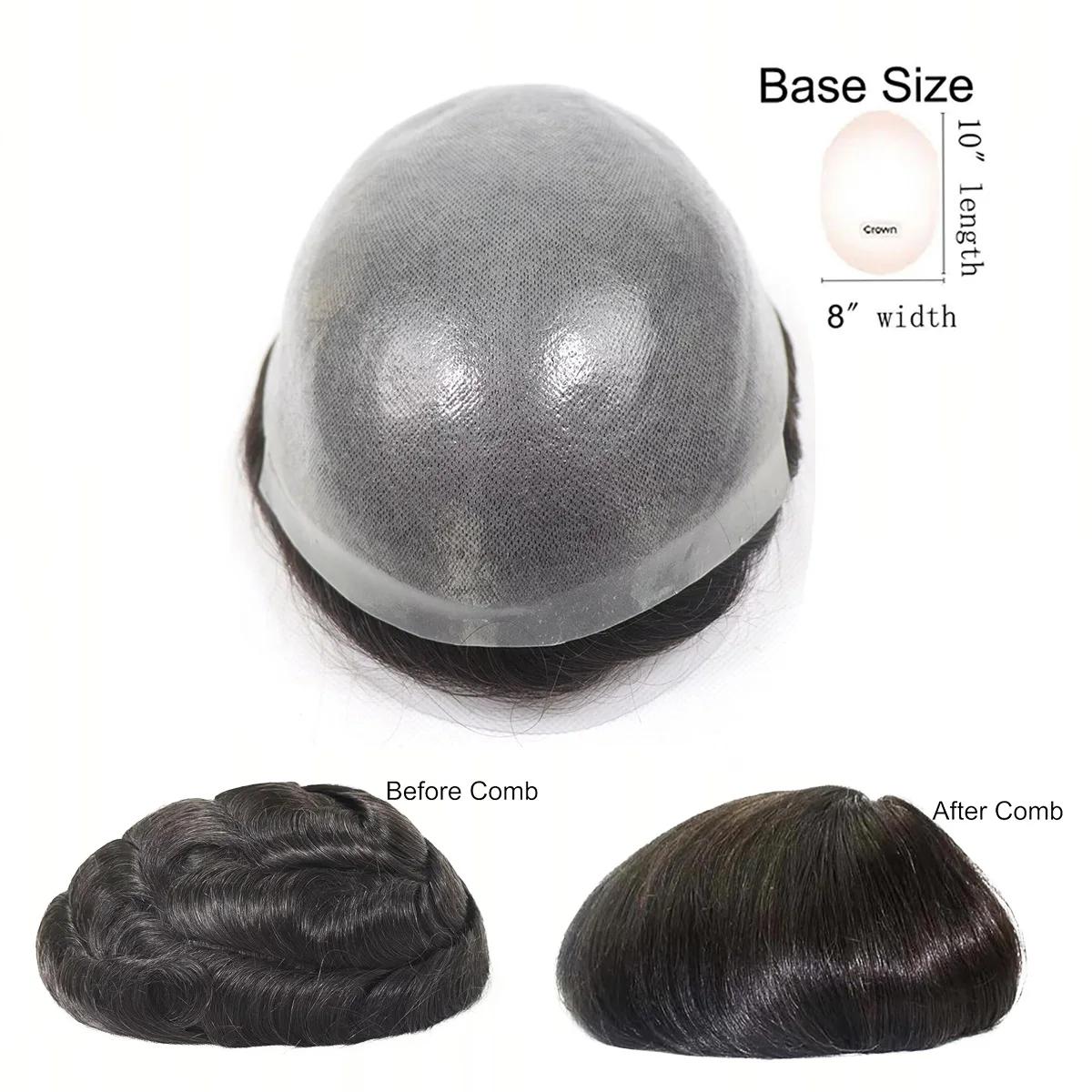 Toupet de peau fine, cheveux naturels, naissance des cheveux naturelle, prothèse capillaire à Double