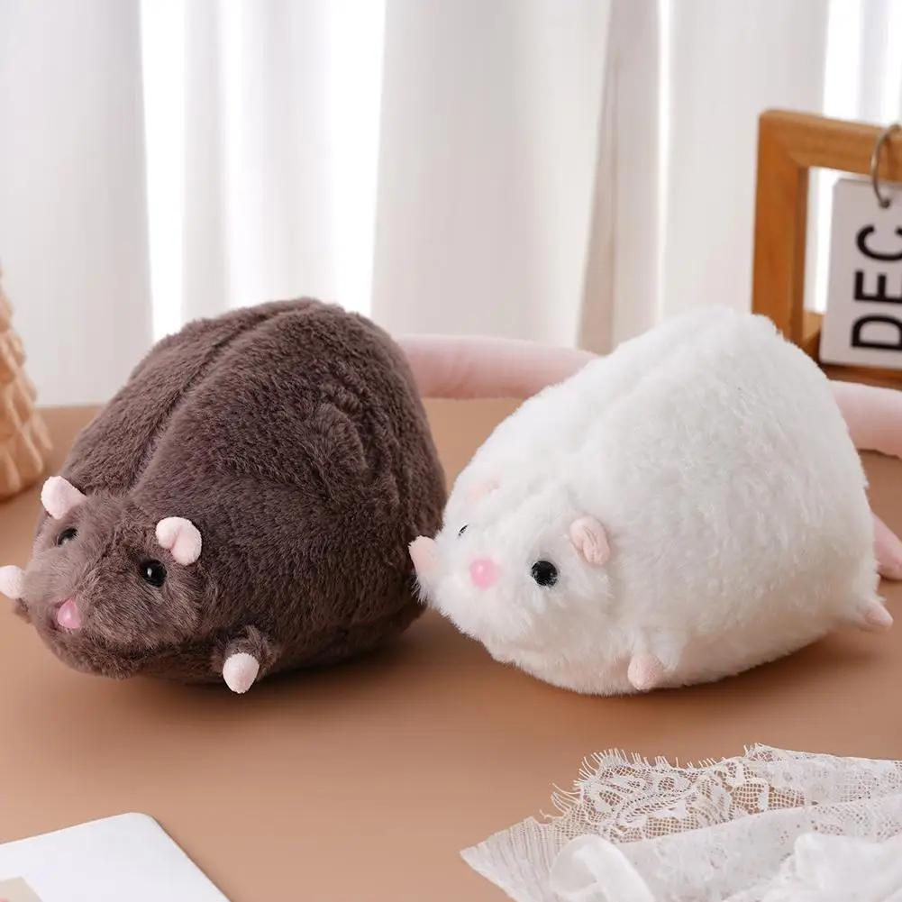 Peluche Souris Mignonne 40/90cm, Poupée Rat sur Branche Florale Géante, Figurine Animale Douce de De