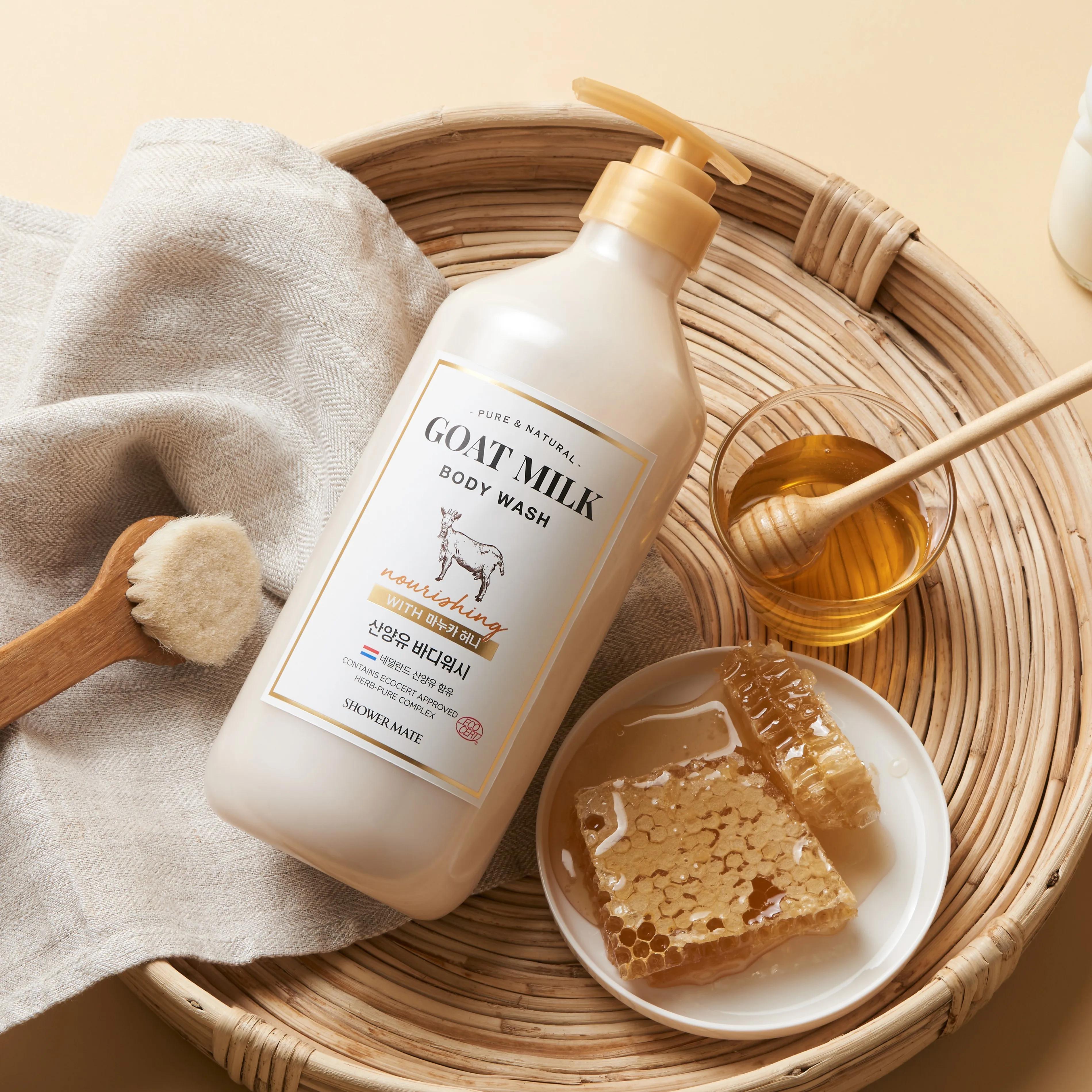 Kit soin bébé Shower Mate huile lavante corps 800ml et savons naturels miel manuka menthe