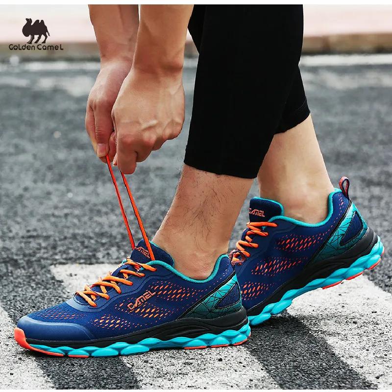 GOLDEN CAMEL-Chaussures de course en maille pour homme, baskets de sport, de jogging, de marche, d'e