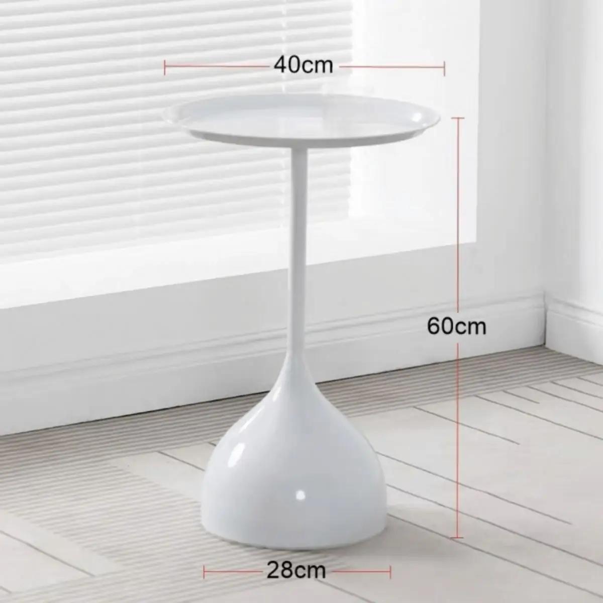 Table d'appoint ronde Table basse fer Art Base décor meubles boisson bureau table de nuit pour balco