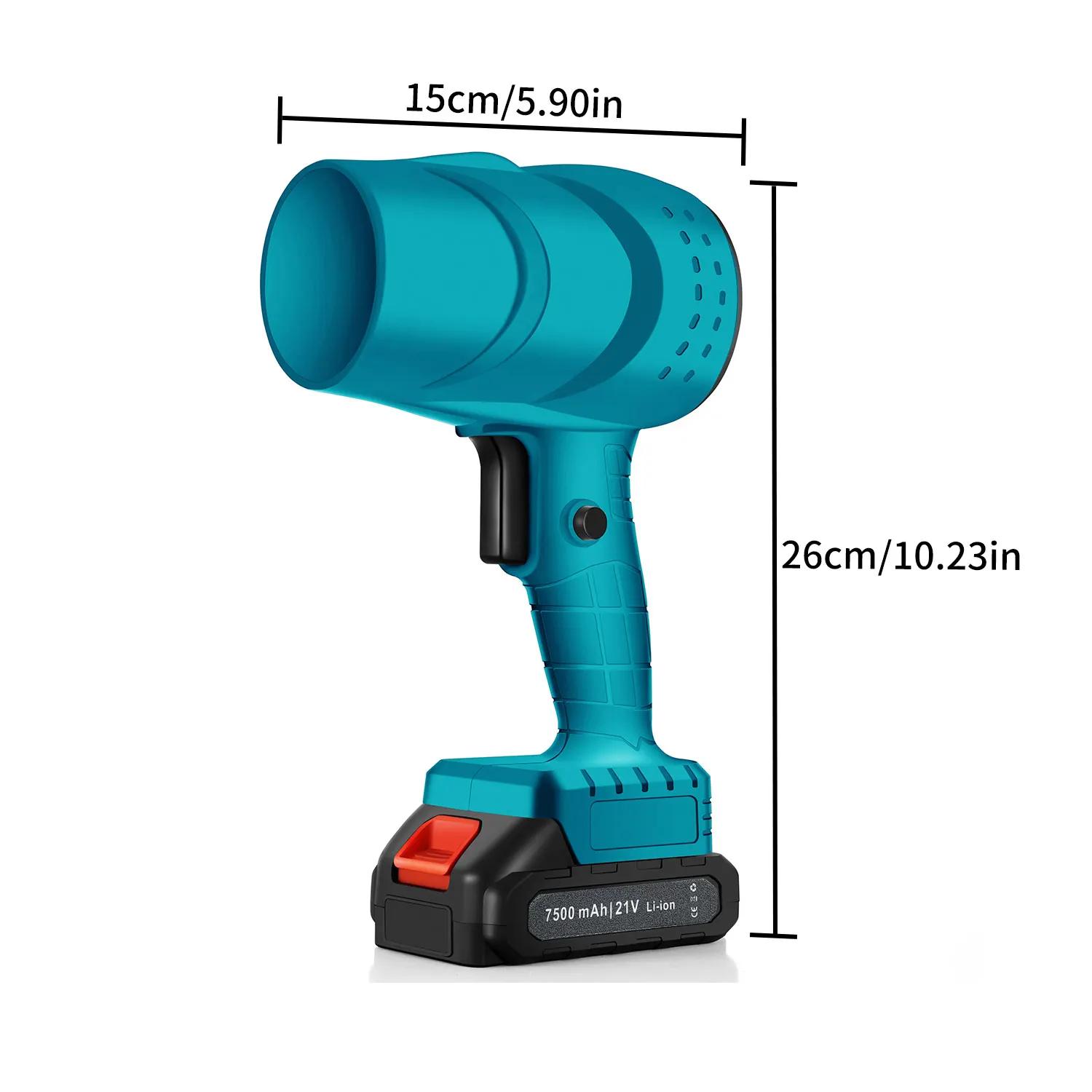 Ventilateur Turbo électrique, 120 km/h, 36000 tr/min, puissant, Jet sans fil, feuille de neige, pous