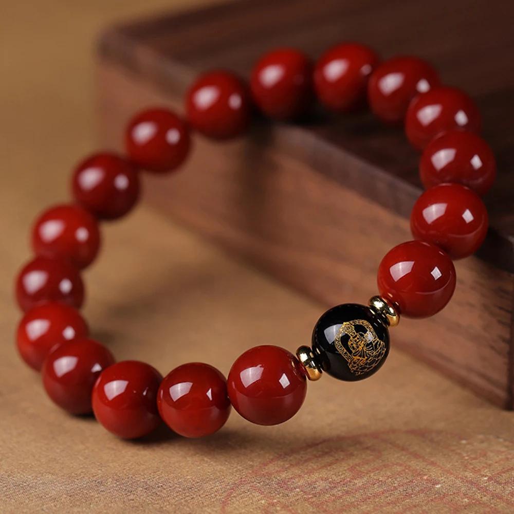 [Departure aujourd'hui] Chapelet de bracelet de divinité gardien à 8 branches à surface lisse de 8 m
