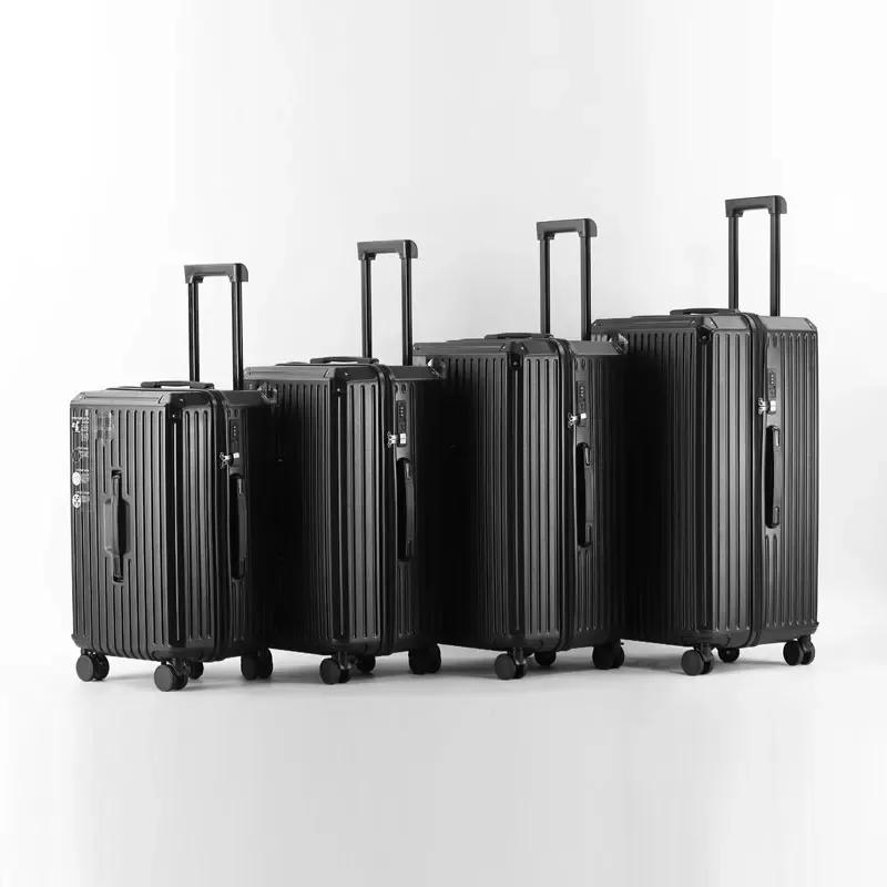Bagages Spinner Multifonctions avec Port de Chargement USB et Porte-Gobelet, Cadre en Aluminium, Équ