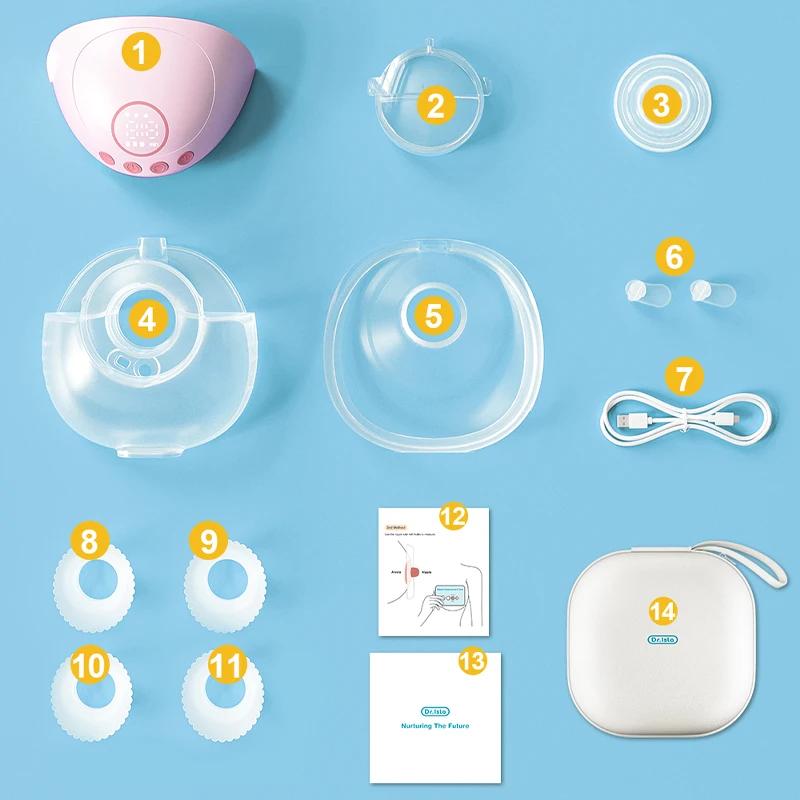 MAMIJOY Tire-lait électrique portable 3 modes de mémoire intelligents 12 niveaux de succion ≤35dB Fa