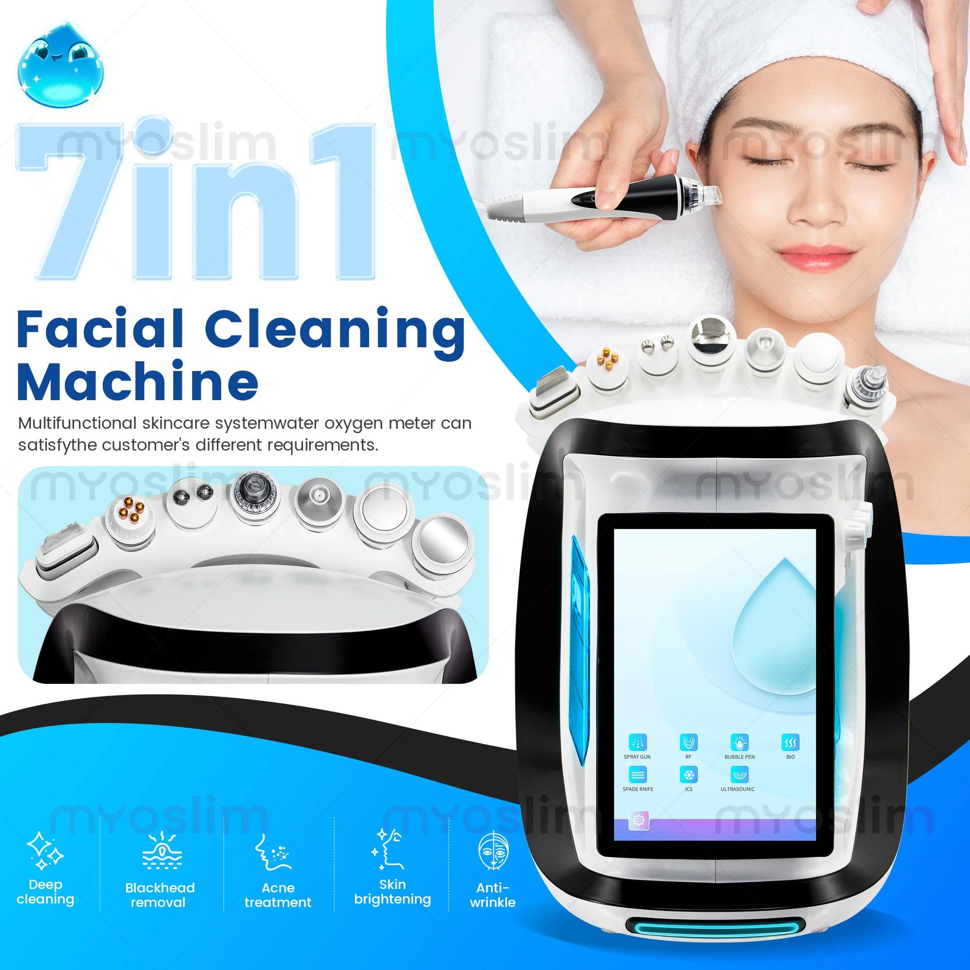 Nouveauté : Machine d'hydrodermabrasion 8 en 1 pour le visage, Aqua Peel, microdermabrasion, rajeuni