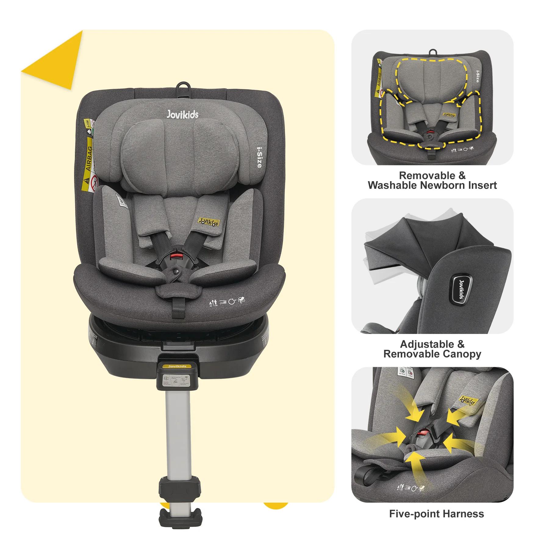 Jovikids Ranger 360 °   Siège auto bébé pivotant taille i 40-150 cm avec pied de support