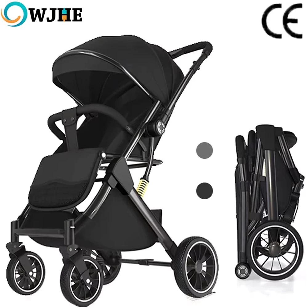 Poussette de luxe OWJHE pour bébé, ultra-légère et portable, avec amortisseurs, idéale pour les nouv