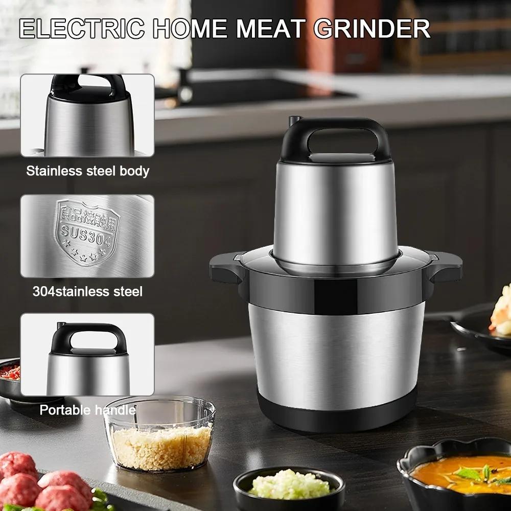 OWJHE N1000W hachoir à viande hachoir de cuisine 6L hachoir à viande électrique maison en acier inox