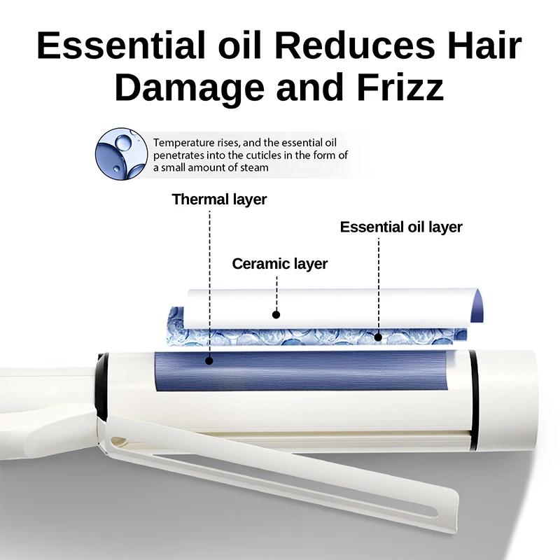 Baguette à friser Extra Large de 1.5 pouces pour cheveux longs, baril de Tourmaline en céramique, Io