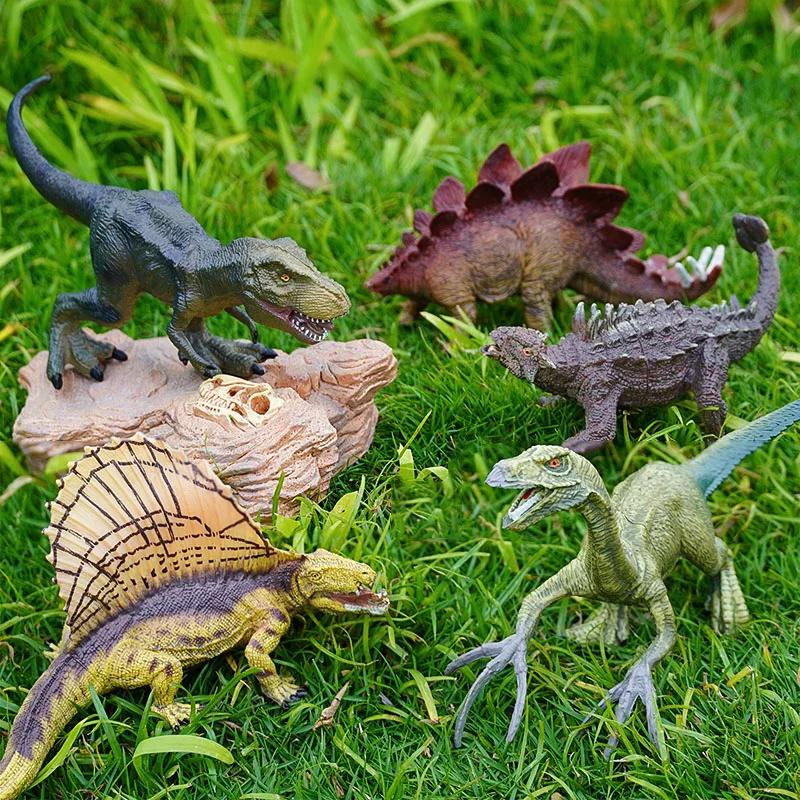 Figurines d'action de dinosaure jurassique, Simulation, parc Dino, Carnotaurus, Ankylosaure, tyranno