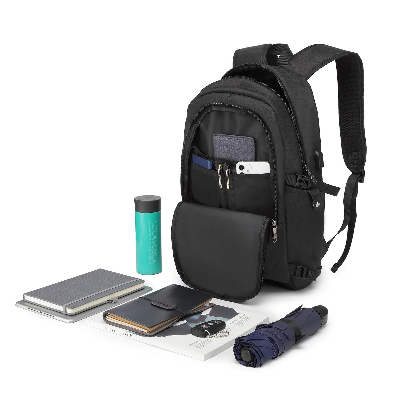 Sac à dos pour ordinateur portable KONO 15,6 pouces, étanche, antivol, pour affaires, école, voyage