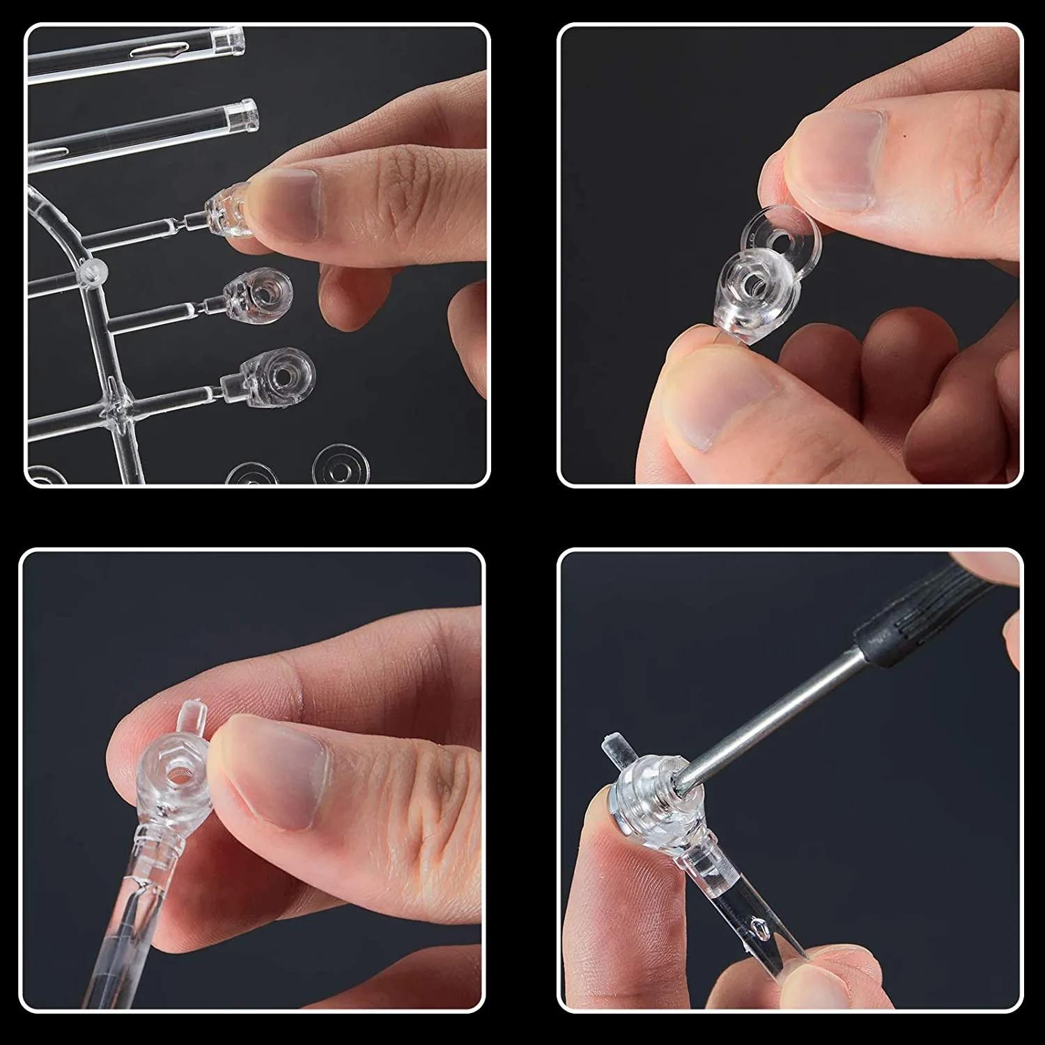 Présentoir de figurines d'action, 9 pièces, Base transparente, Support de modèle de poupée, Compatib