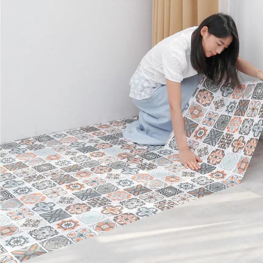 Carrelage 3D étanche armoire papier peint décor à la maison meubles vinyle mur auto-adhésif PVC papi
