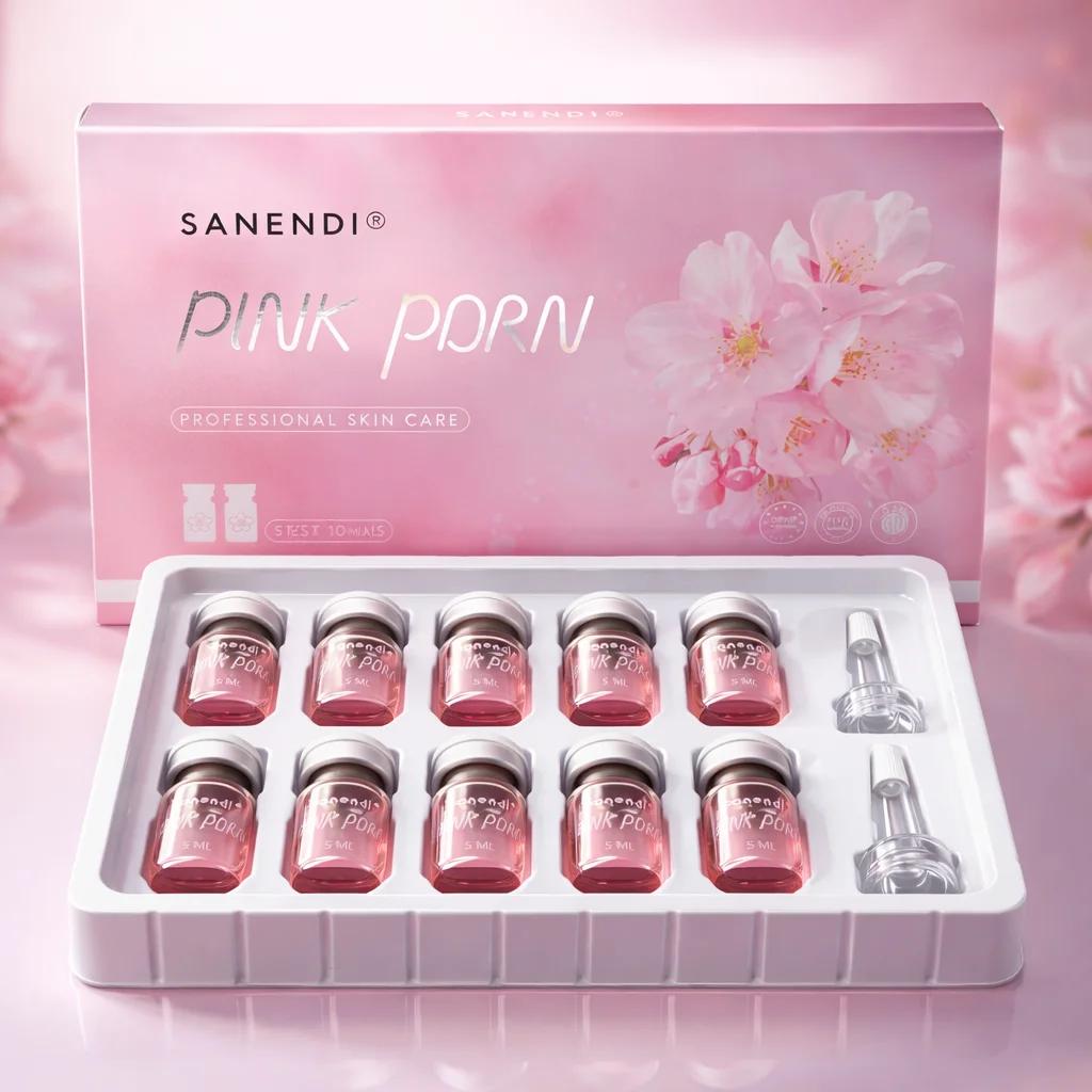Sérum facial Sanendi PDRN Pink Cocktail ADN de saumon pour Dermapen, éclat du visage, acide hyaluron