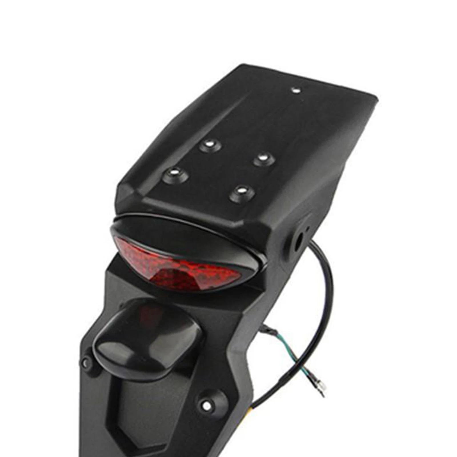 Garde-boue arrière de moto avec lumière de plaque de planificateur LED, super lumineux, étanche