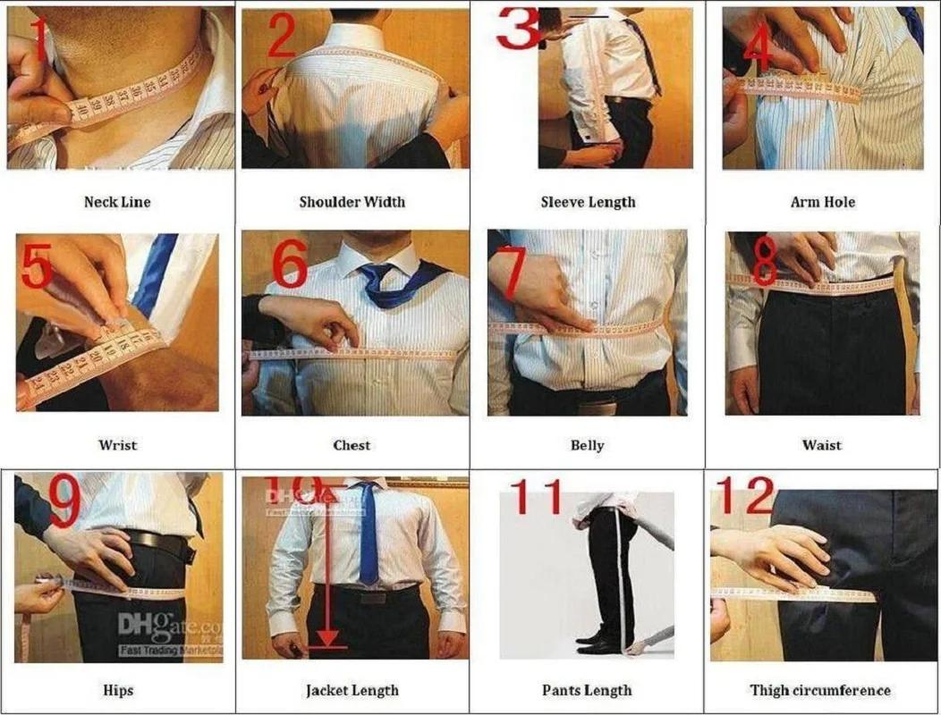 Costumes d'affaires pour hommes, marié de mariage, revers cranté, gilet à Double boutonnage, robe po