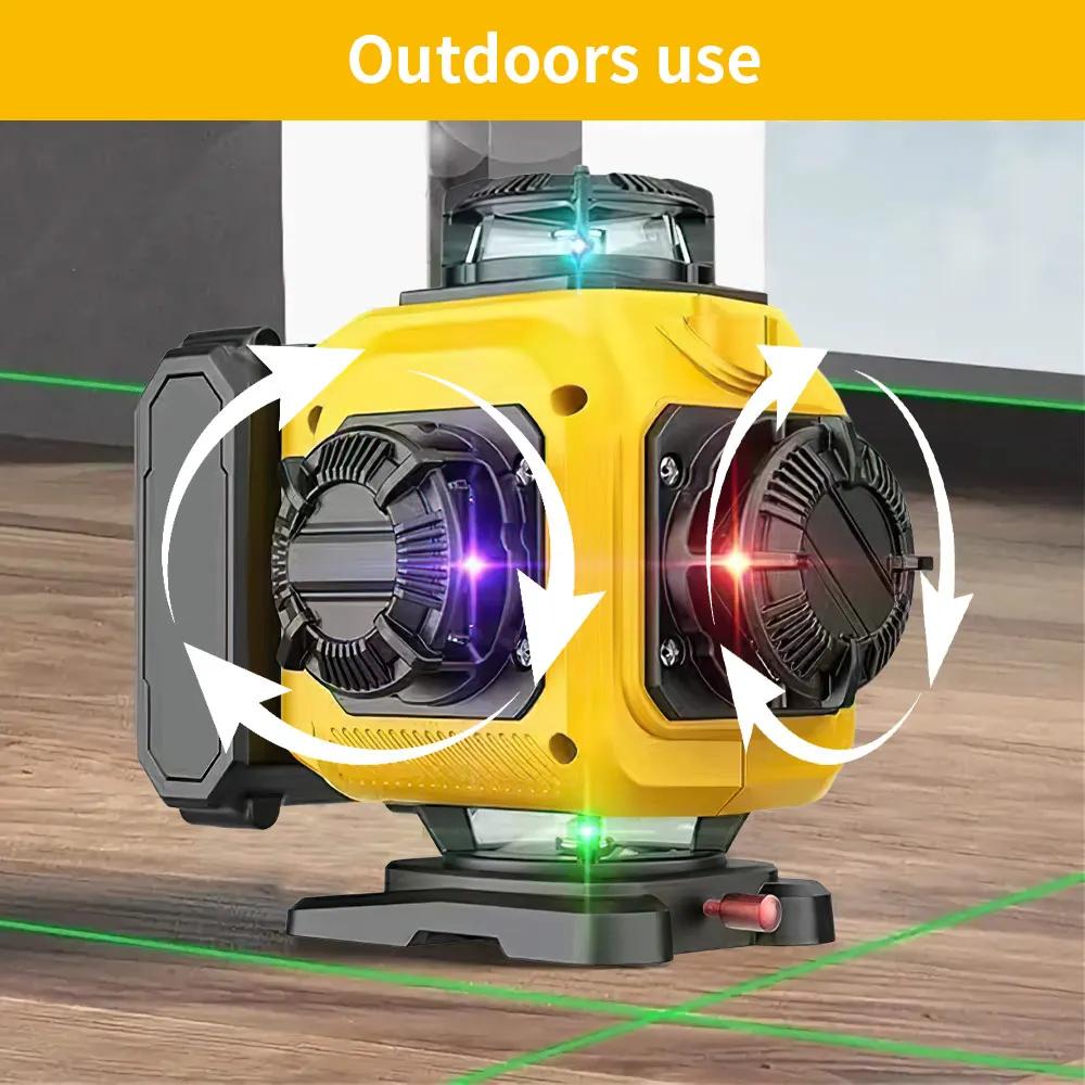 Professional 16 Lines 4D Laser Level Automatic 360° Horizontal ＆ Vertical Powerful Lines Laser Level