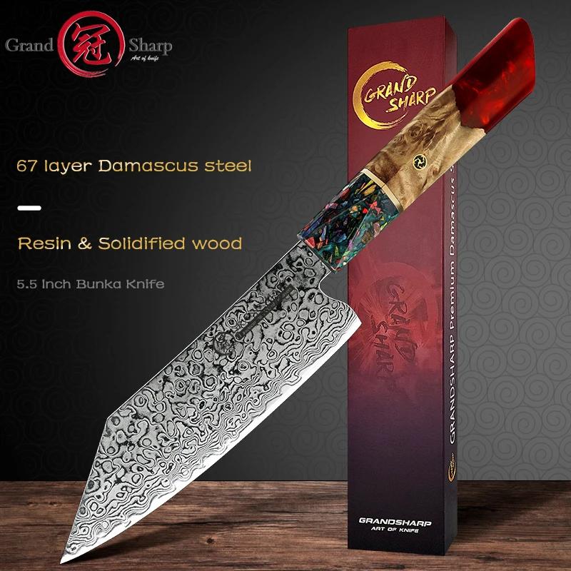 Couteau de Chef japonais damas 10CR15COM acier inoxydable poisson viande légumes cuisine outil de cu